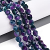 Dyed Natural White Jade Beads Strands G-T139-8mm-45C-1