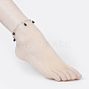 Faceted Natural Gemstone Anklets AJEW-AN00222-5