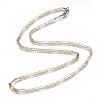 304 Stainless Steel Mariner Link Chain Necklaces NJEW-F261-16GP-1