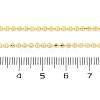 Brass Rondelle Link Chain Necklaces for Women NJEW-K282-04G-5