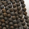 Natural Pyrite Bead Strands G-G670-09-8mm-5