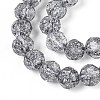 Transparent Crackle Glass Beads Strands GLAA-N053-10mm-02-3
