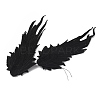 Angel Wing Polyester Embroidery Lace Appliques DIY-WH0034-42A-2