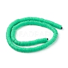 Flat Round Handmade Polymer Clay Beads LS-CLAY-R067-8.0mm-06-3