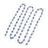 Oval Glass Beaded Link Chains AJEW-JB01471-01-4