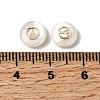 Natural Freshwater Shell Flat Round Beads SHEL-C009-01D-3