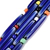 Handmade Millefiori Glass Lampwork Strip Beads Strands LA-N047-01H-1