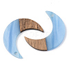 Resin & Walnut Wood Pendants RESI-S389-056B-2
