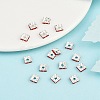 Brass Rhinestone Spacer Beads RSB072-08S-4