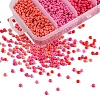 1900Pcs 5 Colors Baking Paint Glass Seed Beads SEED-YW0001-76A-3