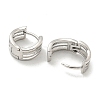 Thick Brass Hoop Earrings EJEW-L211-011I-P-2