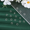 16Pcs 925 Sterling Silver Split Rings STER-HY0001-16-4