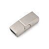 304 Stainless Steel Snap Lock Clasps STAS-U055-02A-P-1