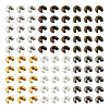 480Pcs 6 Colros Iron Crimp Beads Covers IFIN-PJ0001-01-11