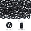 Opaque Acrylic Horizontal Hole Beads SACR-YW0001-70-2