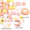 40Pcs Silicone Beads SIL-YW0001-66-3