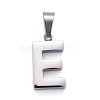 Non-Tarnish 304 Stainless Steel Letter Pendants STAS-H127-E-P-1