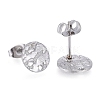 304 Stainless Steel Stud Earring Findings X-STAS-M228-T01-02P-2