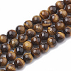 Natural Tiger Eye Beads Strands X-G-S333-6mm-001-1