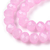Baking Paint Imitation Jade Glass Bead Strands X-DGLA-A034-J4MM-A44-3