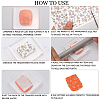 20 Sheets 4 Style Flower Pattern Ceramics Clay Water Transfer Paper DIY-CP0010-36B-6