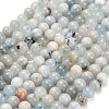 Natural Aquamarine Beads Strands G-F591-29A-6mm-02-2