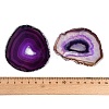 Dyed & Heated Natural Agate Slice Big Pendants GG-CBAAF67-02D-3
