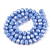 Electroplate Glass Beads Strands LS-EGLA-A044-P8mm-B17-3