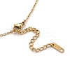 304 Stainless Steel Infinity Pendant Necklaces STAS-A049-24-4