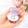1Pc Shell Shaped Velvet Jewelry Storage Boxes VBOX-YW0001-05A-5