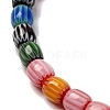 Handmade Lampwork Chevron Beads Strands LAMP-K041-01A-03-4