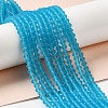 Imitate Austrian Crystal Frosted Glass Beads Strands EGLA-A039-T4mm-MD19-4