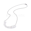 Natural Quartz Crystal Chips Beaded Jewelry Set SJEW-JS01231-05-4