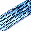 Electroplate Non-magnetic Synthetic Hematite Beads Strands G-L489-D02-1