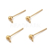 Ion Plating(IP) 304 Stainless Steel Ball Post Stud Earring Findings STAS-E163-44G-1