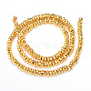 Electroplate Non-magnetic Synthetic Hematite Bead Strands X-G-Q465-15G-2