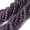 Natural Amethyst Beads Strands G-M445-8MM-01B-2