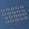 50Pcs Tibetan Style Alloy Bead Frame TIBEB-FS0001-10AS-10