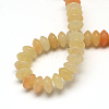 Natural Yellow Jade Beads Strands G-UK0003-26-2