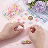 60Pcs Flocking Opaque Acrylic Beads FIND-GA0008-13-3