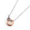 304 Stainless Steel Pendant Necklaces STAS-I099-01-2