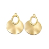 Ion Plating(IP) 304 Stainless Steel Big Pendants X-STAS-B031-34G-2