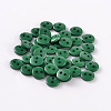 2-Hole Flat Round Resin Sewing Buttons for Costume Design BUTT-E119-36L-14-1