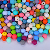 Round Silicone Focal Beads SI-JX0046A-93-4