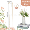 40Pcs Ring Shaped Steel Wire Name Card Clip Holder AJEW-CN0006-50-2