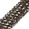 Electroplate Glass Beads Strands EGLA-A044-T8mm-B16-1