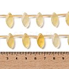 Natural Yellow Fluorite Beads Strands G-P607-A07-01-5