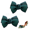 Polyester Bowknot Shoe Decorations AJEW-WH0323-25B-2