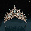 Alloy Rhinestone Crown Hair Bands for Woman Girls PW-WGB2F57-02-1