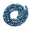 Electroplate Glass Beads Strands EGLA-A044-T6mm-B27-3